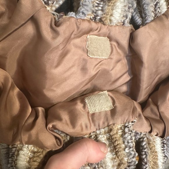 Vintage Knapp Sacs Of California 1970’s Knit Round Wood Handle HandBag - Picture 6 of 14